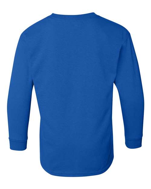 Gildan G540B Youth Heavy Cotton Long-Sleeve T-Shirt #color_ROYAL