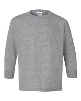Gildan G540B Youth Heavy Cotton Long-Sleeve T-Shirt #color_SPORT GREY