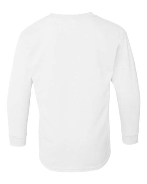 Gildan G540B Youth Heavy Cotton Long-Sleeve T-Shirt #color_WHITE