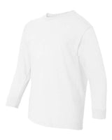 Gildan G540B Youth Heavy Cotton Long-Sleeve T-Shirt #color_WHITE
