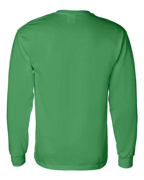 Gildan G540 Adult Heavy Cotton Long-Sleeve T-Shirt #color_IRISH GREEN
