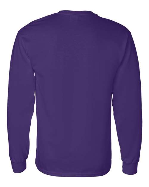 Gildan G540 Adult Heavy Cotton Long-Sleeve T-Shirt #color_PURPLE