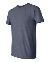 Gildan G640 Adult Softstyle 4.5 oz T-Shirt #color_HEATHER NAVY