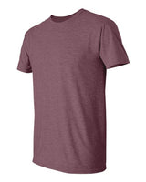Gildan G640 Adult Softstyle 4.5 oz T-Shirt #color_HEATHER MAROON