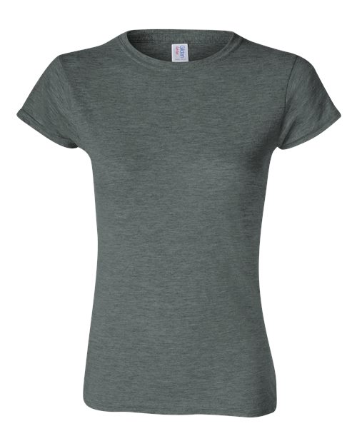 Gildan G640L Ladies' Softstyle 4.5 oz Fitted T-Shirt #color_DARK HEATHER
