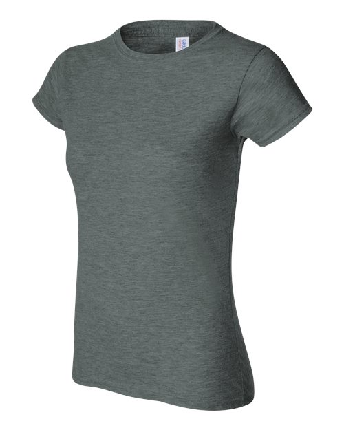 Gildan G640L Ladies' Softstyle 4.5 oz Fitted T-Shirt #color_DARK HEATHER