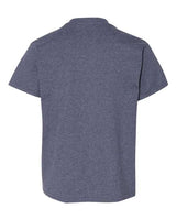 Gildan G500B Youth Heavy Cotton T-Shirt #color_HEATHER NAVY