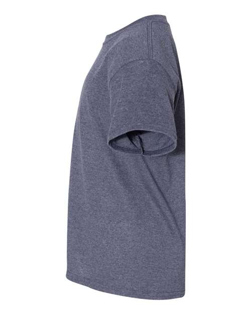 Gildan G500B Youth Heavy Cotton T-Shirt #color_HEATHER NAVY