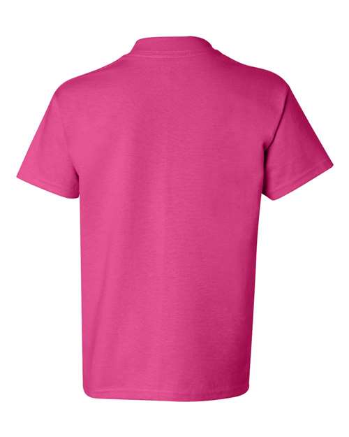 Hanes 54500 Youth Authentic-T T-Shirt #color_WOW PINK