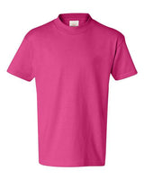 Hanes 54500 Youth Authentic-T T-Shirt #color_WOW PINK