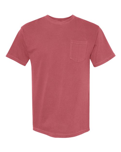 Comfort Colors 6030CC Adult Heavyweight Pocket T-Shirt #color_CRIMSON