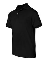 Hanes 054Y Youth 50/50 EcoSmart Jersey Knit Polo #color_BLACK