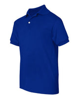 Hanes 054Y Youth 50/50 EcoSmart Jersey Knit Polo #color_DEEP ROYAL