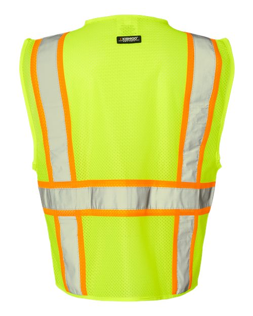Kishigo 1195-1196 Ultra-Cool Multi-Pocket Vest #color_Lime