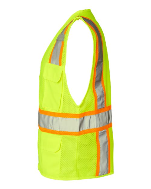 Kishigo 1195-1196 Ultra-Cool Multi-Pocket Vest #color_Lime