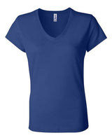 Bella + Canvas B6005 Ladies' Jersey Short-Sleeve V-Neck T-Shirt #color_TRUE ROYAL