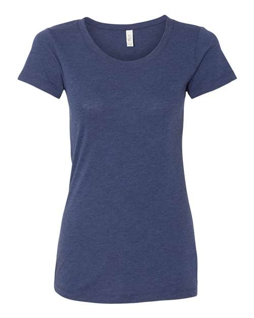 Bella + Canvas B8413 Ladies' Triblend Short-Sleeve T-Shirt #color_NAVY TRIBLEND