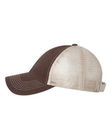 Valucap 3100 Contrast-Stitch Mesh-Back Cap #color_Brown/ Stone