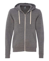 Bella + Canvas 3909 Unisex Triblend Sponge Fleece Full-Zip Hoodie #color_GREY TRIBLEND