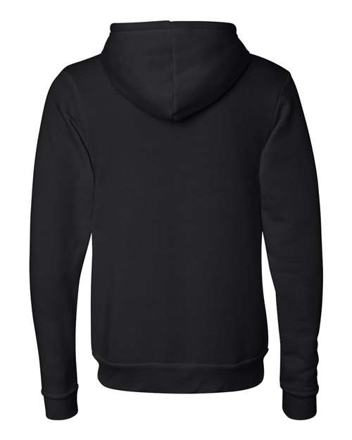 Bella + Canvas 3909 Unisex Triblend Sponge Fleece Full-Zip Hoodie #color_SOLID BLK TRBLND