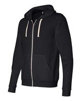 Bella + Canvas 3909 Unisex Triblend Sponge Fleece Full-Zip Hoodie #color_SOLID BLK TRBLND