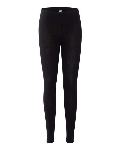 Bella + Canvas 812 Ladies' Cotton-Spandex Leggings #color_BLACK