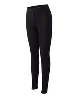 Bella + Canvas 812 Ladies' Cotton-Spandex Leggings #color_BLACK