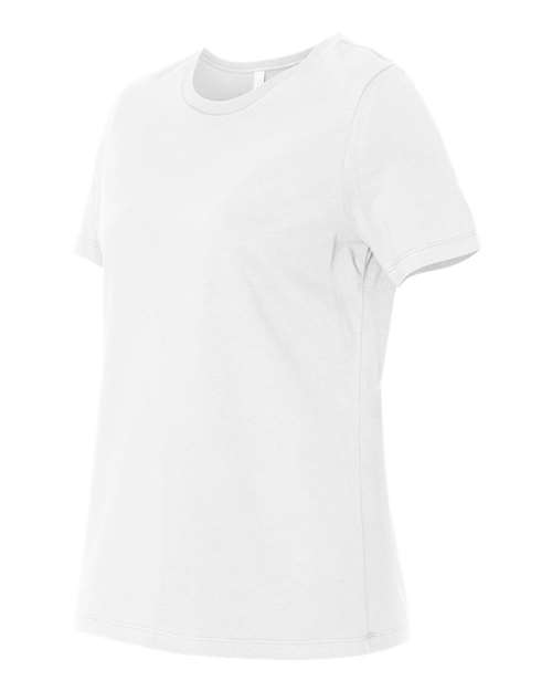 Bella + Canvas B6400 Ladies' Relaxed Jersey Short-Sleeve T-Shirt #color_WHITE