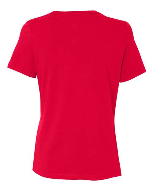 Bella + Canvas B6400 Ladies' Relaxed Jersey Short-Sleeve T-Shirt #color_RED