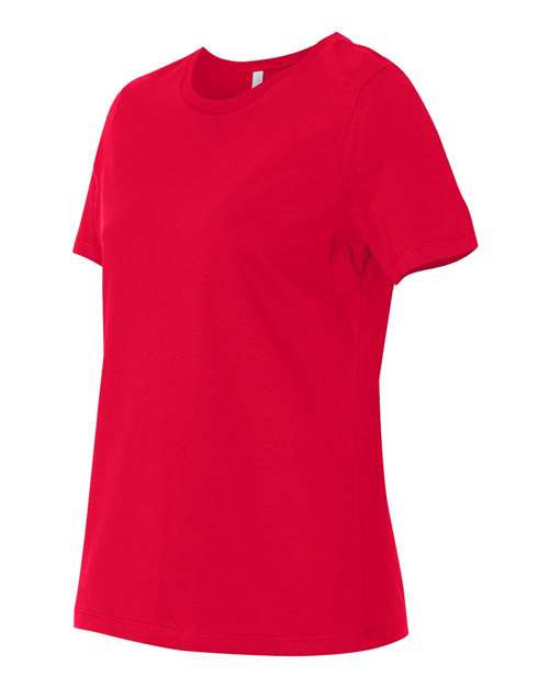 Bella + Canvas B6400 Ladies' Relaxed Jersey Short-Sleeve T-Shirt #color_RED