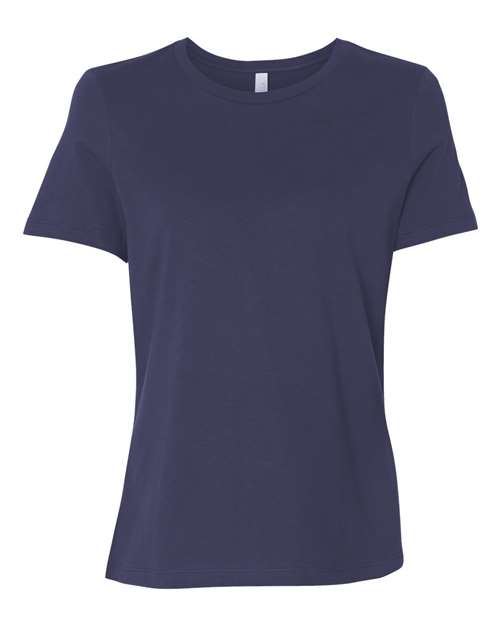Bella + Canvas B6400 Ladies' Relaxed Jersey Short-Sleeve T-Shirt #color_NAVY
