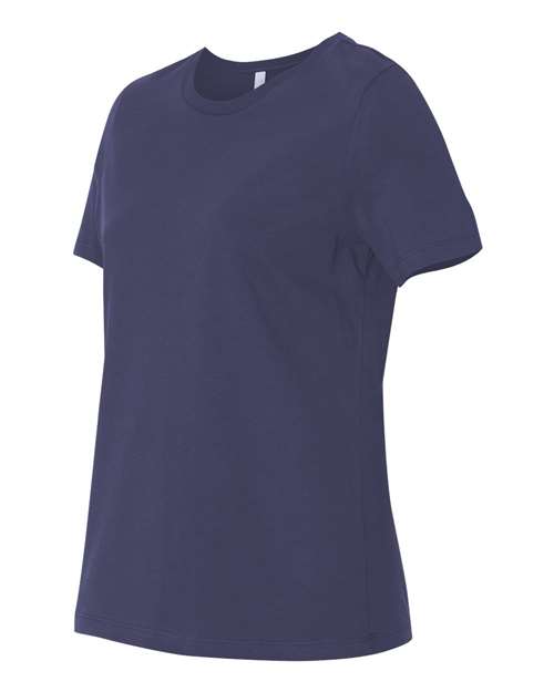 Bella + Canvas B6400 Ladies' Relaxed Jersey Short-Sleeve T-Shirt #color_NAVY