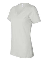 Bella + Canvas 6405 Ladies' Relaxed Jersey V-Neck T-Shirt #color_WHITE