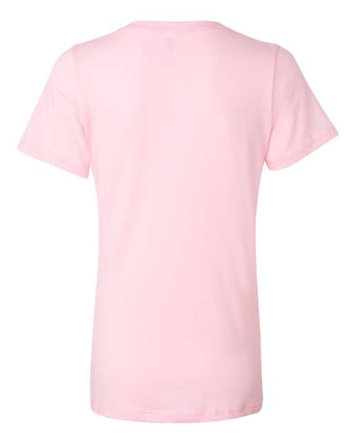 Bella + Canvas 6405 Ladies' Relaxed Jersey V-Neck T-Shirt #color_PINK