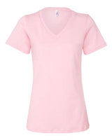 Bella + Canvas 6405 Ladies' Relaxed Jersey V-Neck T-Shirt #color_PINK