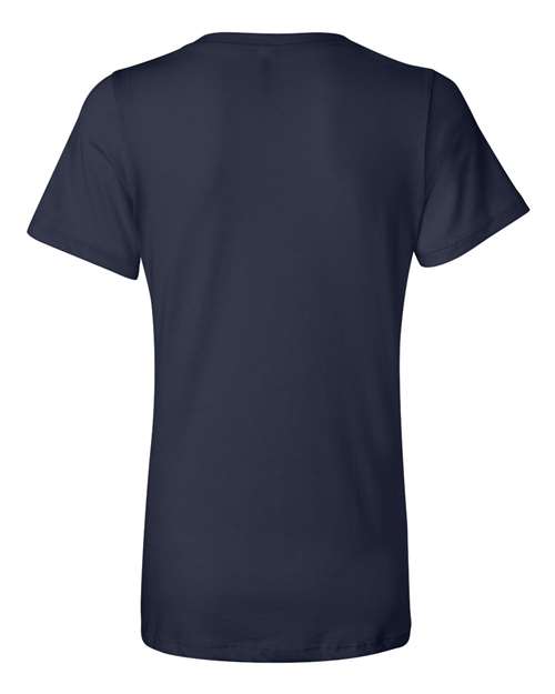 Bella + Canvas 6405 Ladies' Relaxed Jersey V-Neck T-Shirt #color_NAVY