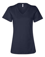 Bella + Canvas 6405 Ladies' Relaxed Jersey V-Neck T-Shirt #color_NAVY
