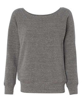 Bella + Canvas 7501 Ladies' Sponge Fleece Wide Neck Sweatshirt #color_GREY TRIBLEND