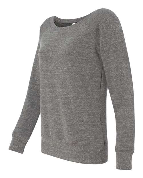 Bella + Canvas 7501 Ladies' Sponge Fleece Wide Neck Sweatshirt #color_GREY TRIBLEND
