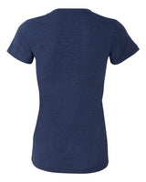 Bella + Canvas 8435 Ladies' Triblend Short-Sleeve Deep V-Neck T-Shirt #color_NAVY TRIBLEND