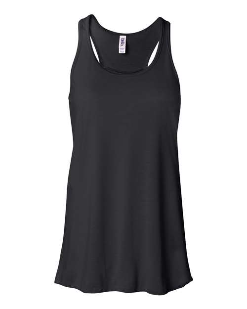 Bella + Canvas B8800 Ladies' Flowy Racerback Tank #color_BLACK