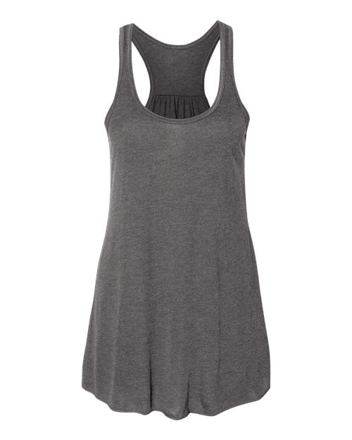 Bella + Canvas B8800 Ladies' Flowy Racerback Tank #color_DRK GREY HEATHER