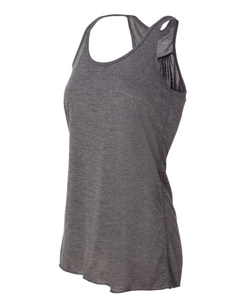 Bella + Canvas B8800 Ladies' Flowy Racerback Tank #color_DRK GREY HEATHER