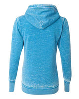 J America JA8913 Ladies' Zen Full-Zip Fleece Hooded Sweatshirt #color_OCEANBERRY