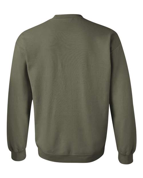 Gildan G180 Adult Heavy Blend 50/50 Fleece Crew #color_MILITARY GREEN