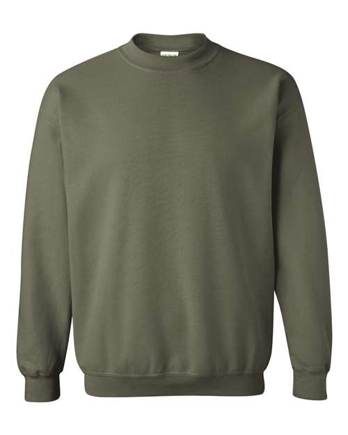 Gildan G180 Adult Heavy Blend 50/50 Fleece Crew #color_MILITARY GREEN