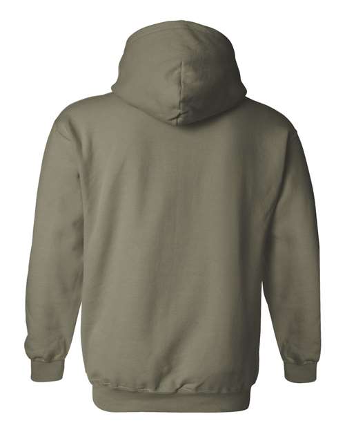 Gildan G185 Adult Heavy Blend 50/50 Hooded Sweatshirt #color_MILITARY GREEN