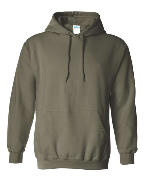 Gildan G185 Adult Heavy Blend 50/50 Hooded Sweatshirt #color_MILITARY GREEN