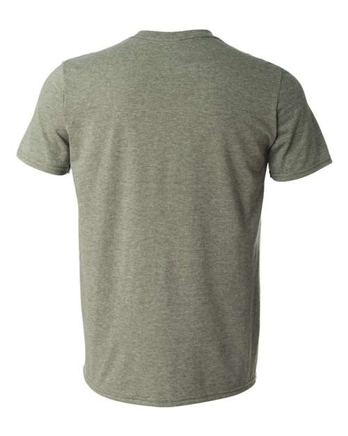 Gildan G640 Adult Softstyle 4.5 oz T-Shirt #color_HTH MILITARY GRN