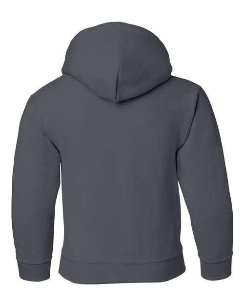 Gildan G185B Youth Heavy Blend 50/50 Hooded Sweatshirt #color_CHARCOAL
